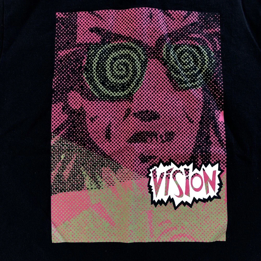 Vision Street Wear Psycho Stick T-Shirt Mens Size Small Retro Graphic Print‎ Y2K
